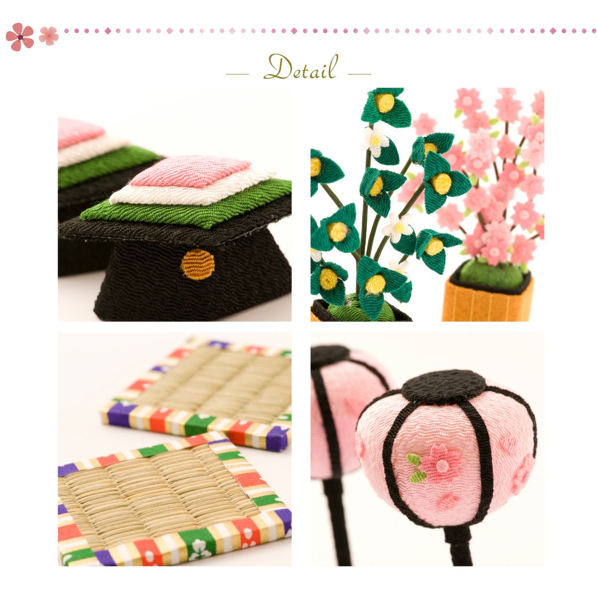 ◆美品◆龍虎堂◆卓上吊るし輪かざり◆わらべ雛◆ちりめん細工◆ リュウコドウ 卓上ミニ輪かざり わらべ雛 1-330[つるし飾り 雛飾り