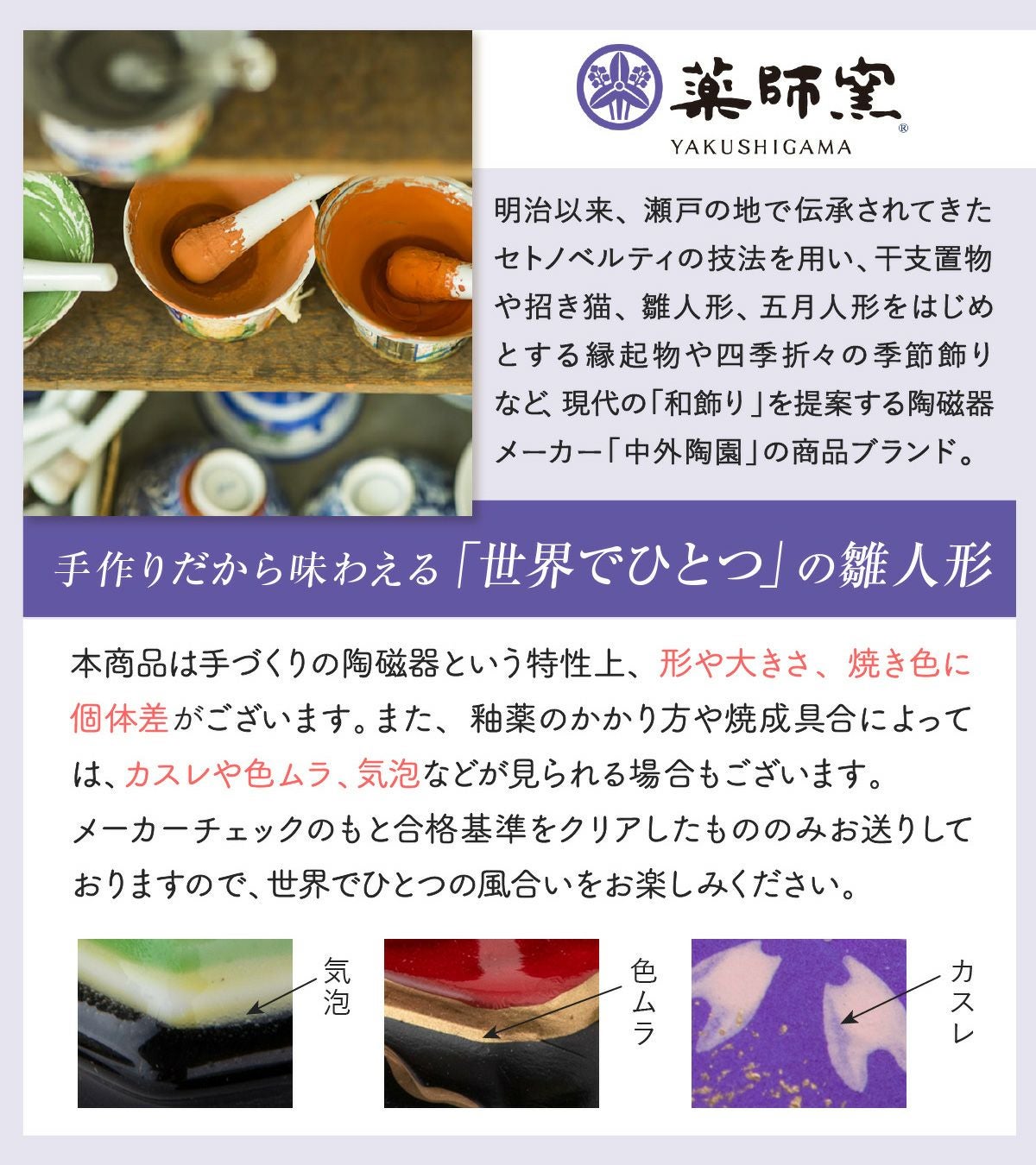 雛人形 コンパクト かわいい 錦彩華みやび雛 五人飾り 陶器 薬師窯 桐