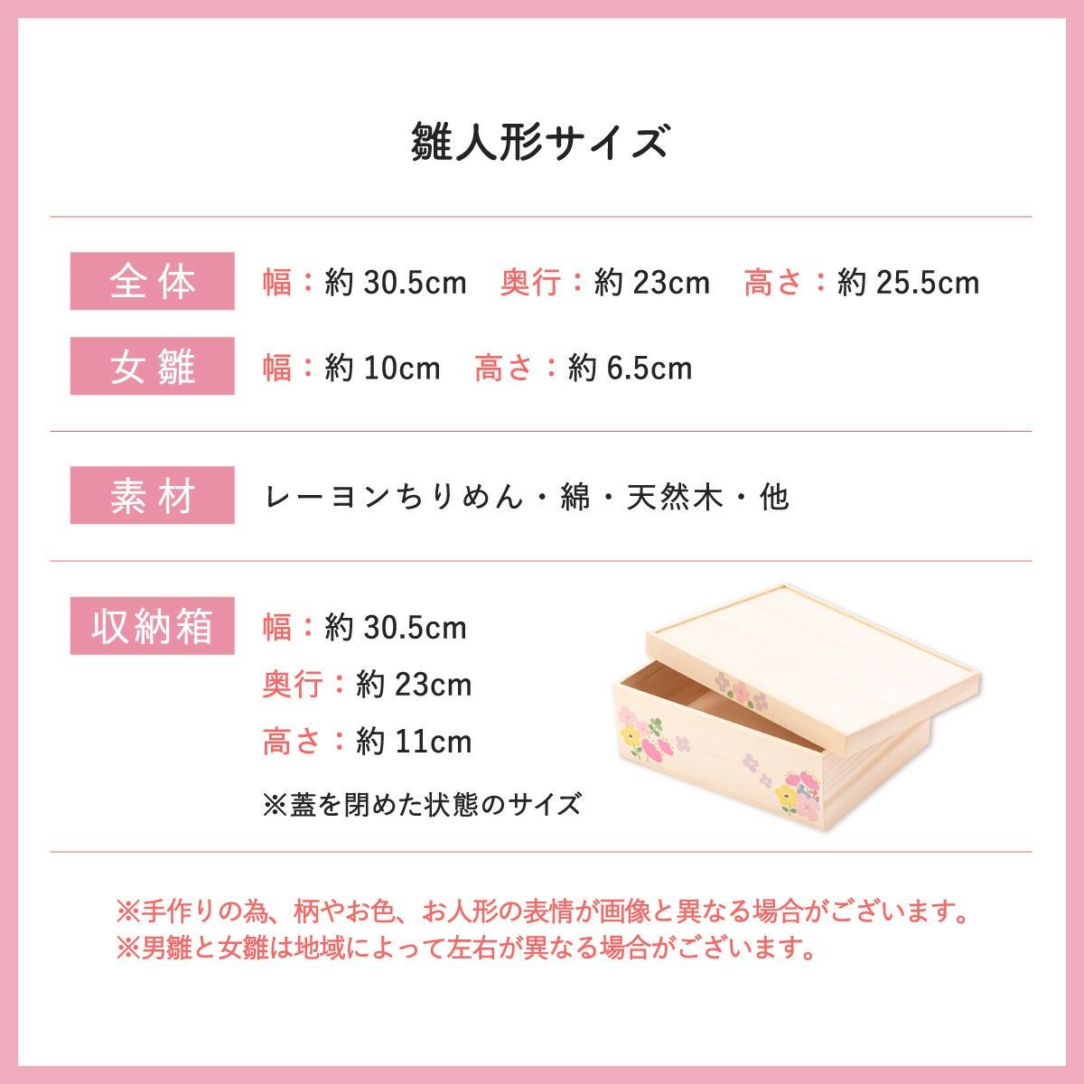 雛人形 コンパクト かわいい koti 5人揃い雛 収納飾り 親王飾り 桐箱
