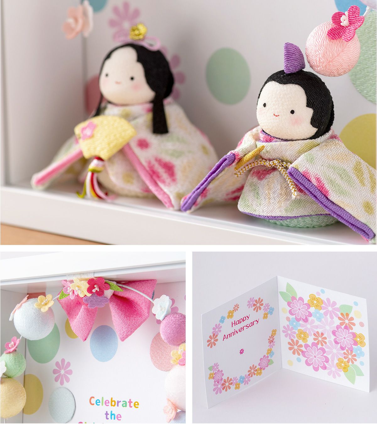 雛人形 新作 2026年 コンパクト かわいい ぽてりひな 2人（麻の葉